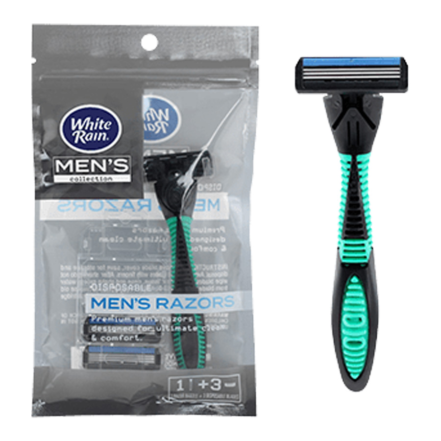 WHITE RAIN MEN'S RAZORS 4 PK 3 BLADES