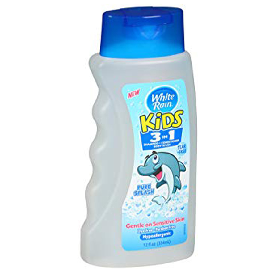WHITE RAIN SHAMPOO KIDS 3 IN 1 12 OZ PURE SPLASH