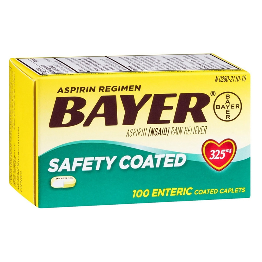 BAYER ASPIRIN 100CT SAFETY COATED