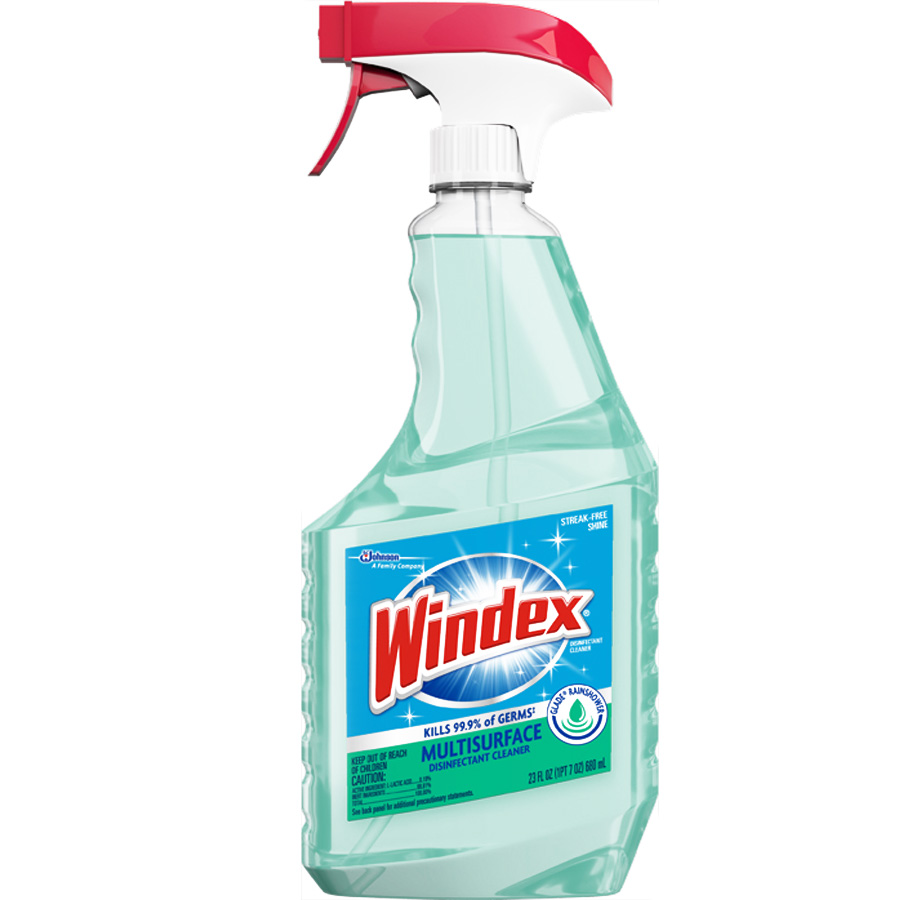 WINDEX DISINFECTING CLEANER 23 OZ RAINSHOWER