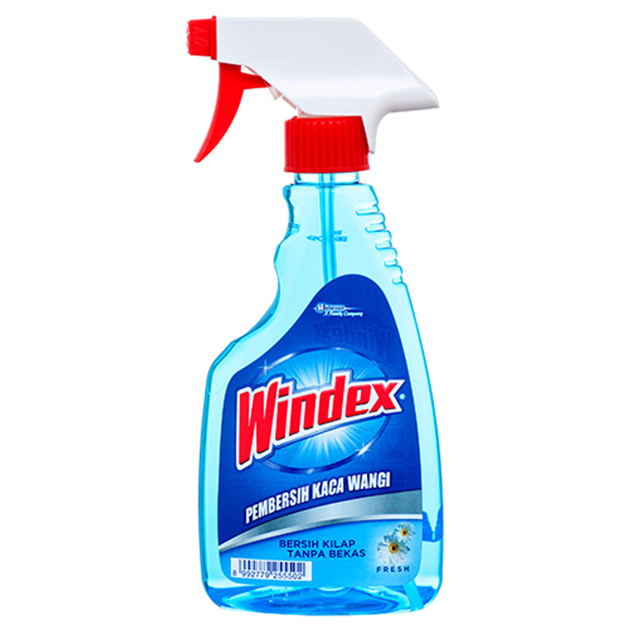 WINDEX GLASS CLEANER 17 OZ / 500 ML FRESH SCENT WITH PUMP