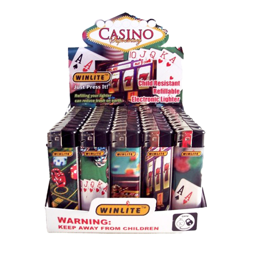 WINLITE ELECTRONIC LIGHTER 50 CT CASINO
