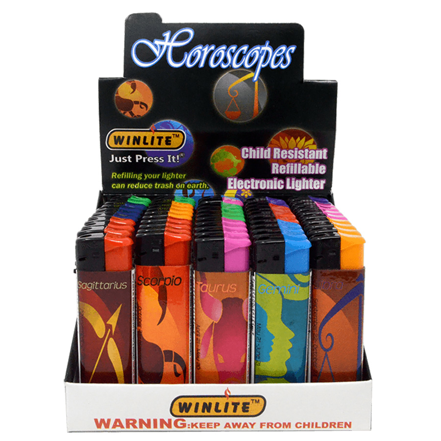 WINLITE ELECTRONIC LIGHTER 50 CT HOROSCOPE