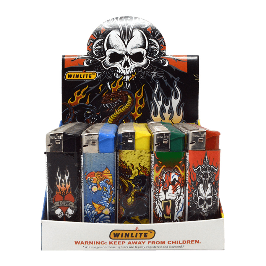 WINLITE ELECTRONIC LIGHTER 50 CT TATTOO