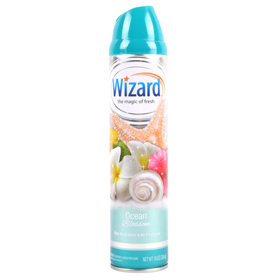 WIZARD 10 OZ AIR FRESHENER OCEAN BLOSSOM