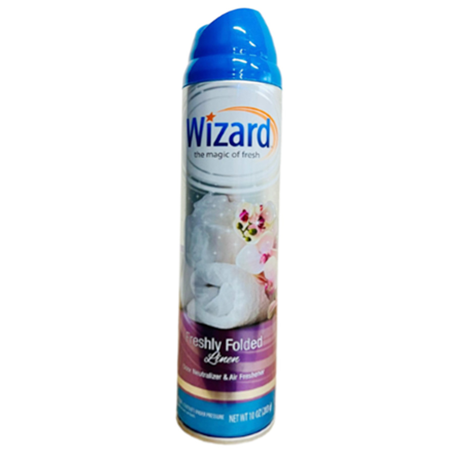 WIZARD AIR FRESHNER 10 OZ FRESHLY FOLDED LINEN