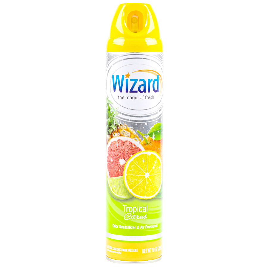 WIZARD AIR FRESHNER 10 OZ TROPICAL CITRUS