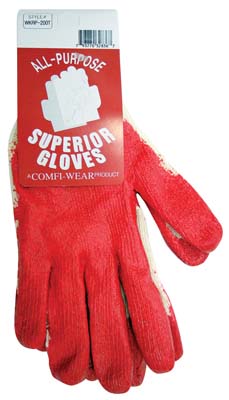 WORKING GLOVES 1 PK RED PALM
