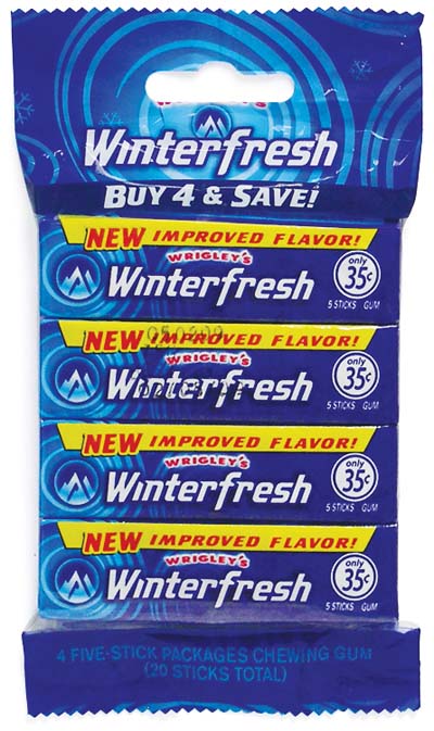 WRIGLEY'S GUM 15 STK WINTERFRESH