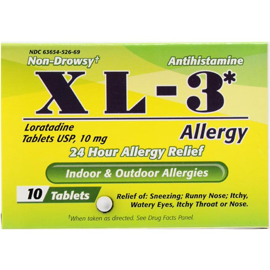 XL- 3 ALLERGY RELIEF 10 CT 10 MG XPECT