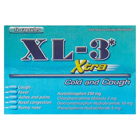 XL- 3 COLD RELIEF 12 CT XTRA STRENGTH