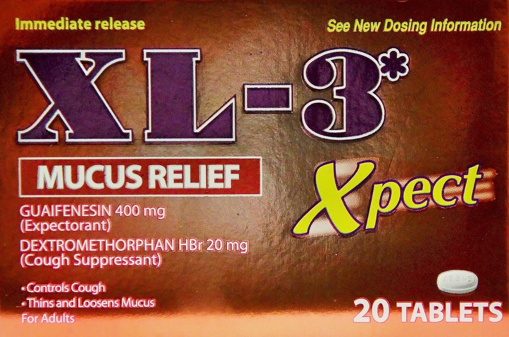 XL- 3 MUCUS RELIEF 20 CT EXPECTORANT