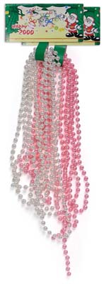 BEADED CHRISTMAS GARLAND 9 FT ASSORTED COLORS