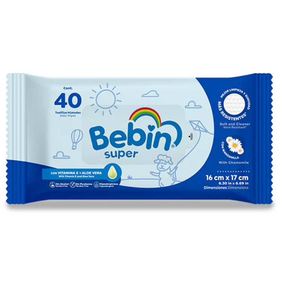 BEBIN SUPER BABY WIPES 40 CT CJ