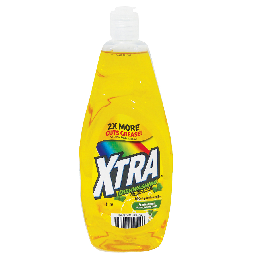 XTRA DISHWASH LIQUID 24 OZ FRESH LEMON