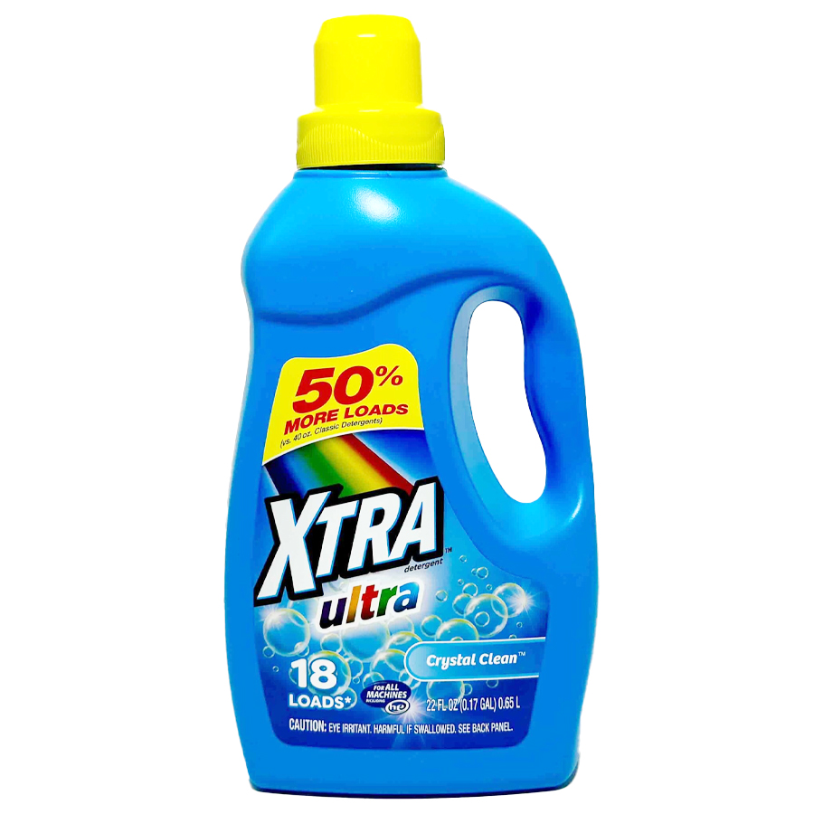 XTRA LAUNDRY DETERGENT 22 OZ CRYSTAL CLEAN