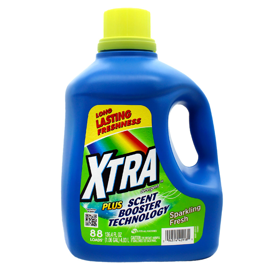 XTRA LIQUID DETERGENT 136.4 OZ PLUS SCENT BOOSTER