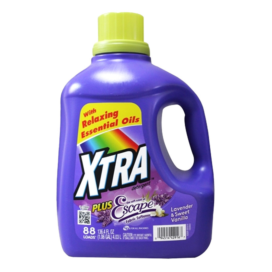 XTRA LIQUID DETERGENT 136.4 OZ PLUS SCENT OF ESCAPE
