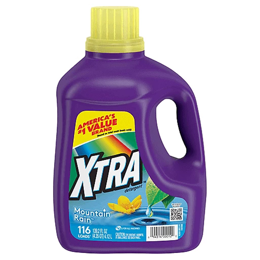 XTRA LIQUID DETERGENT 139.2 OZ MOUNTAIN RAIN 116 LOADS