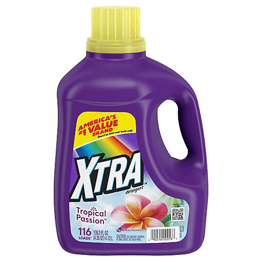 XTRA LIQUID DETERGENT 139.2 OZ TROPICAL PASSION 116 LOADS