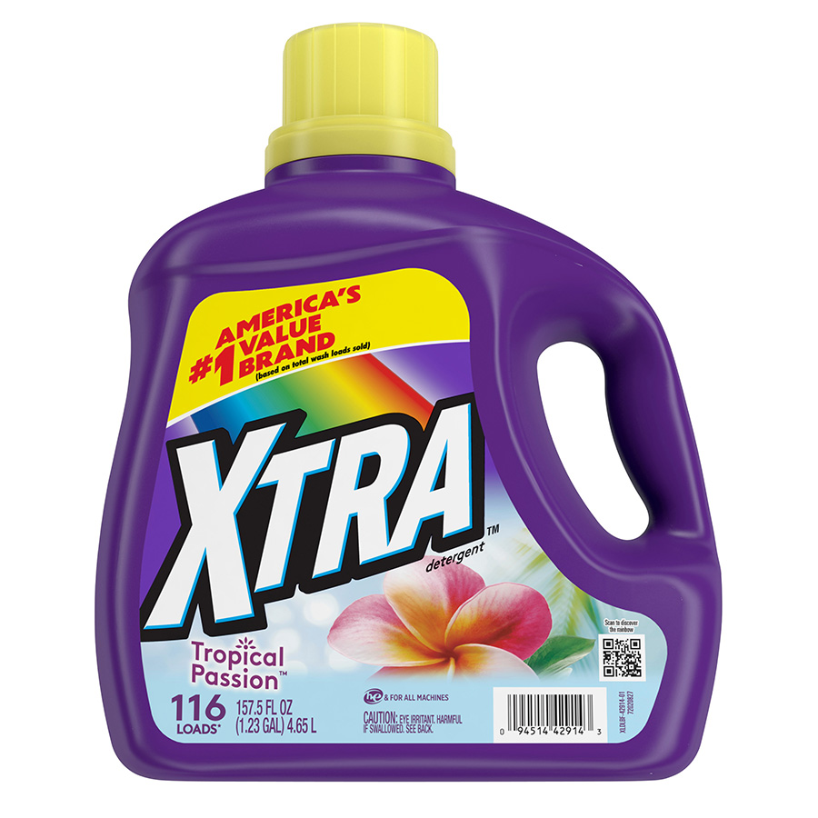 XTRA LIQUID DETERGENT 157.5 OZ TROPICAL PASSION