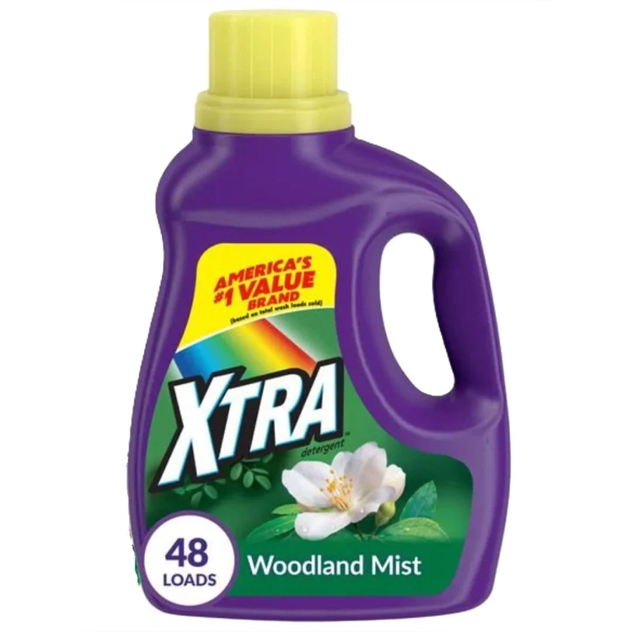 XTRA LIQUID DETERGENT 57.6 OZ WOODLAND MIST / MOUNTAIN RAIN 8 LOADS