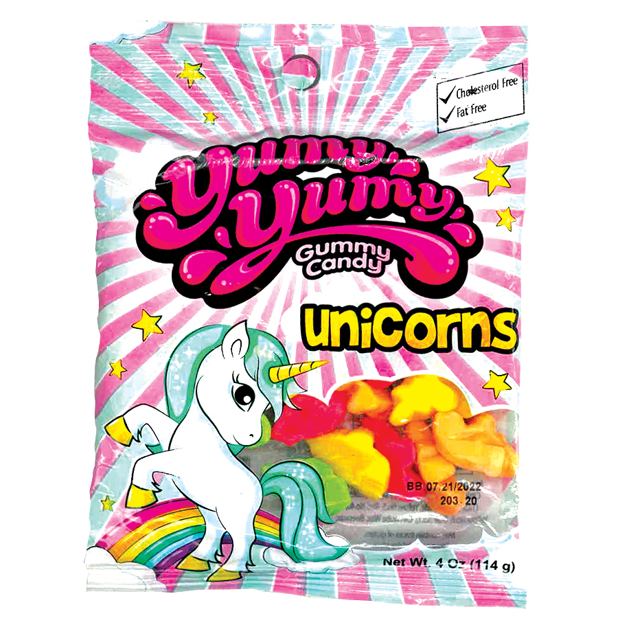 YUMY YUMY GUMMIES 4 OZ UNICORNS