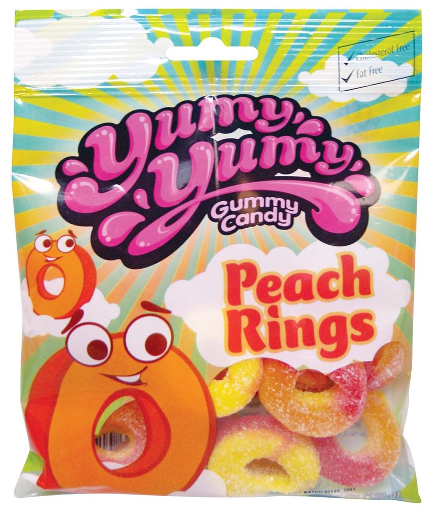YUMY YUMY GUMMIES 4.5 OZ PEACH RINGS