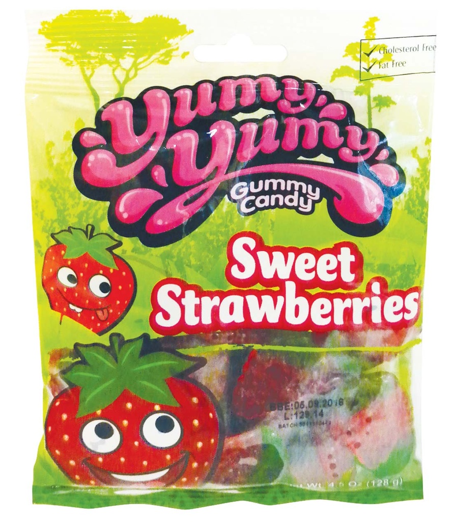 YUMY YUMY GUMMIES 4.5 OZ SWEET STRAWBERRIES