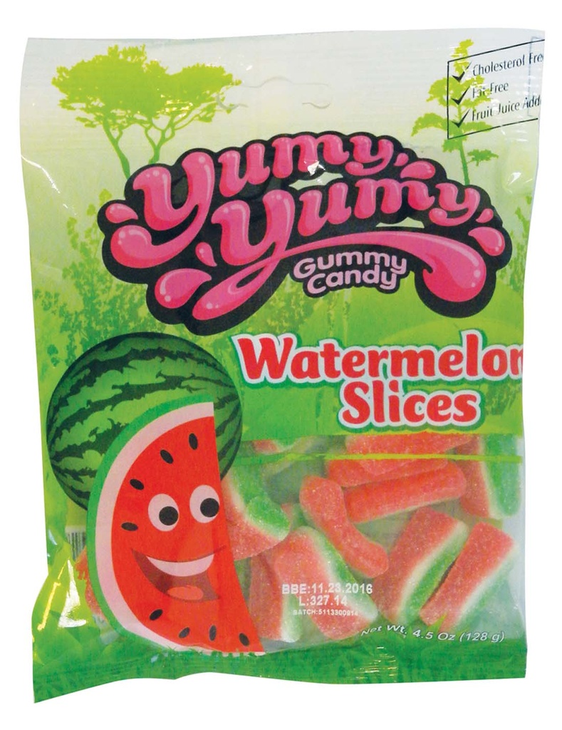 YUMY YUMY GUMMIES 4.5 OZ WATERMELON SLICES