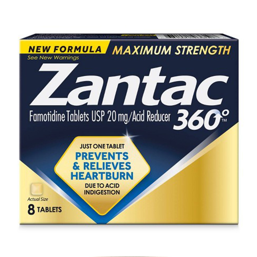 ZANTAC ANTI ACID 20 MG 8 CT 360 MAXIMUM STRENGTH