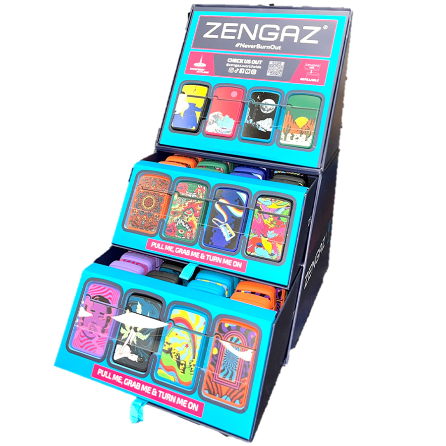 ZENGAZ LIGHTER 1 CT DISPLAY ROYAL JET ZL-12