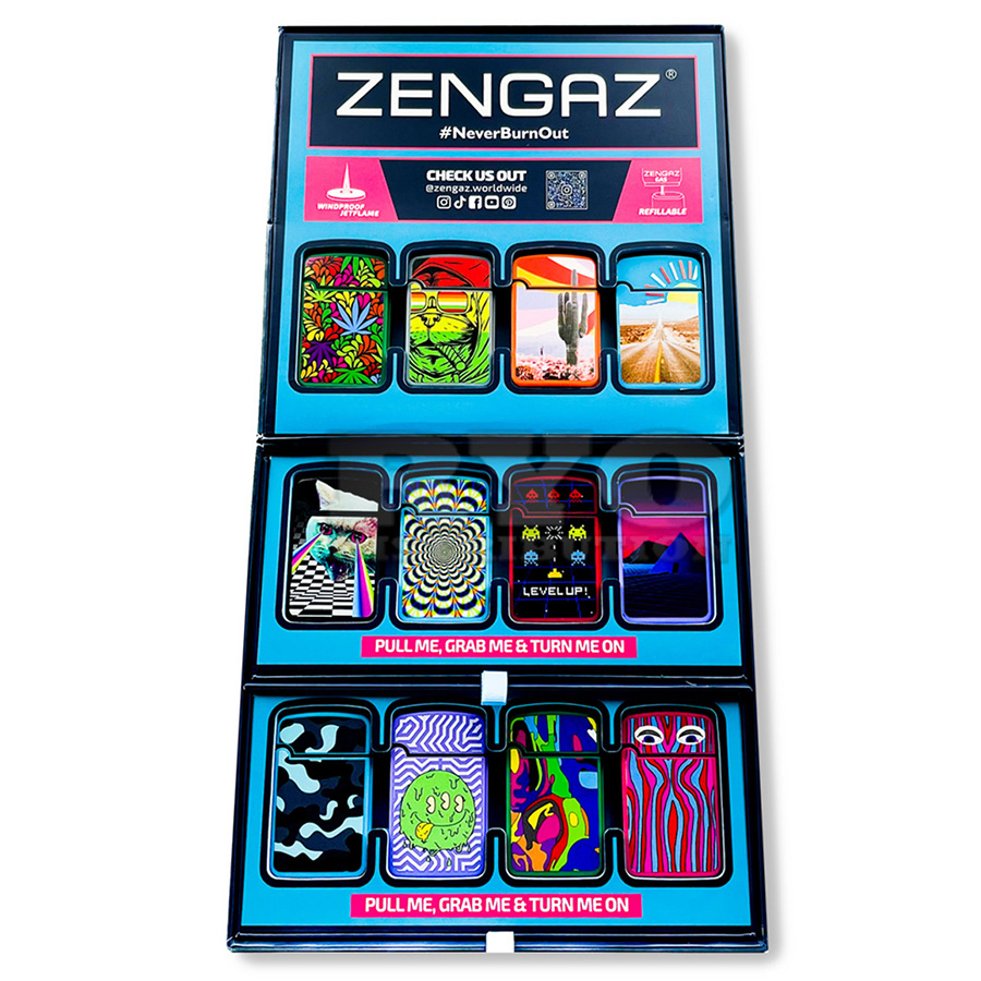 ZENGAZ LIGHTER 1 CT DISPLAY WING JET ZL-13