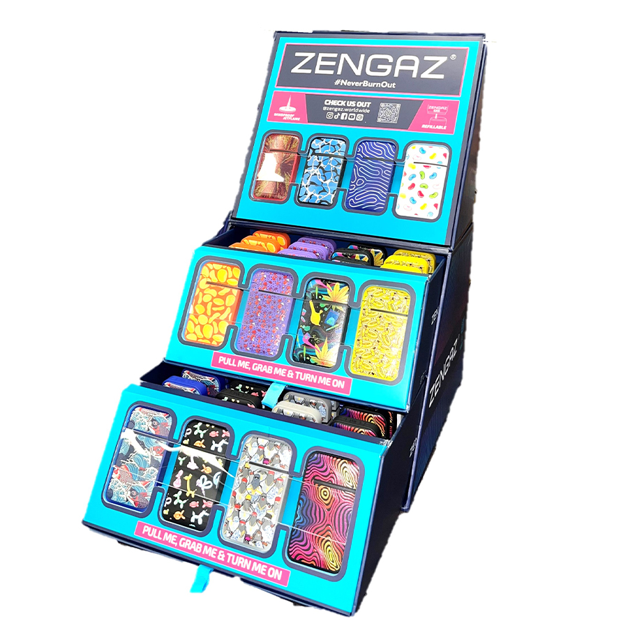 ZENGAZ LIGHTER 1 CT DISPLAY WING JET ZL-13