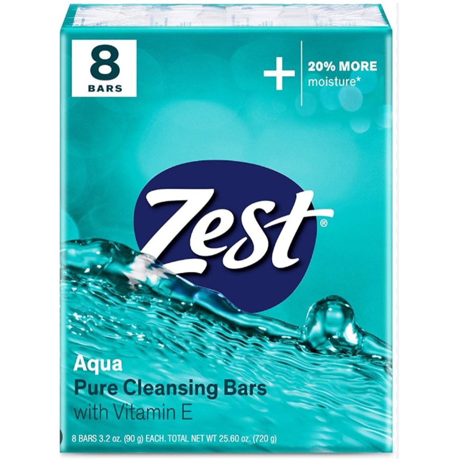ZEST BAR SOAP 4 OZ 3 PK AQUA AGUAMARINA