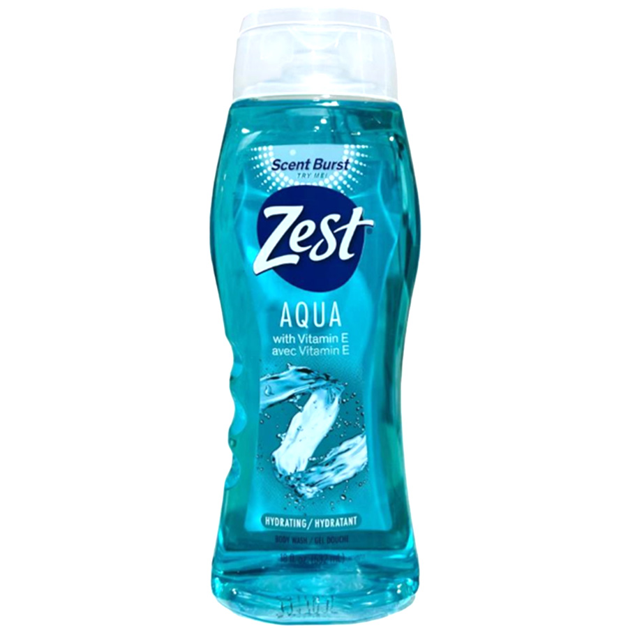 ZEST BODY WASH 18 OZ AQUA