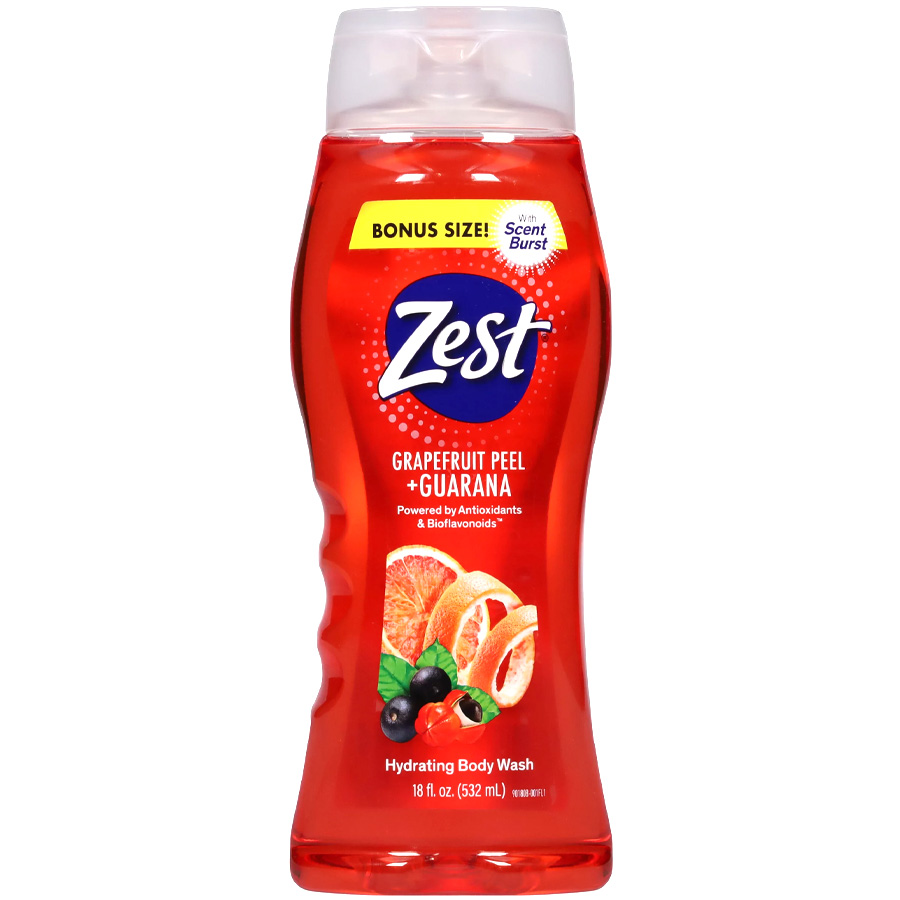 ZEST BODY WASH 18 OZ GRAPEFRUIT PEEL