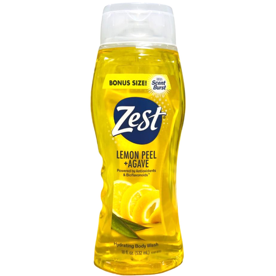 ZEST BODY WASH 18 OZ LEMON PEEL