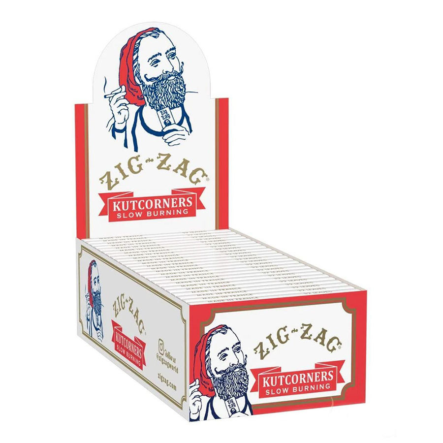 ZIG ZAG ROLLING PAPER 24 CT KUTCORNER RED