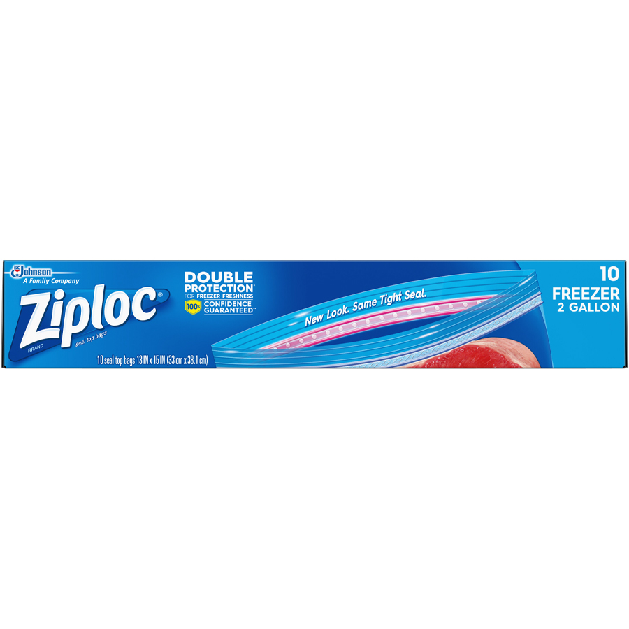 ZIPLOC FREEZER BAG 10 CT 2 GL JUMBO