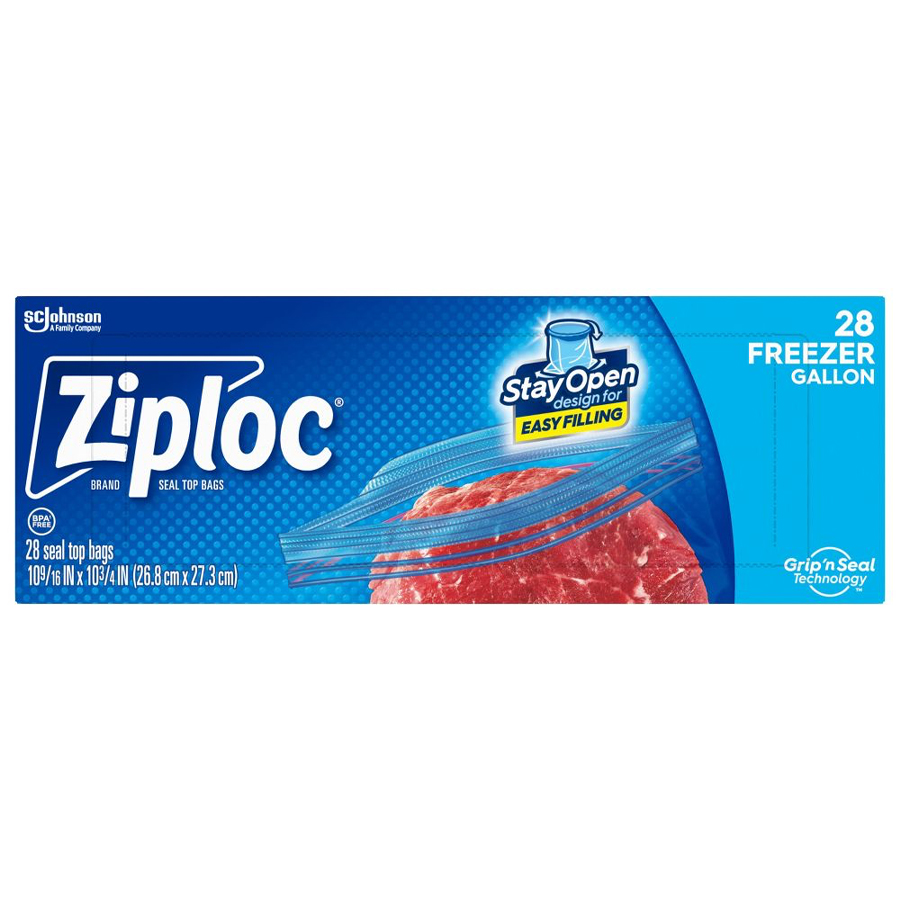 ZIPLOC FREEZER BAG 16 CT GALLON