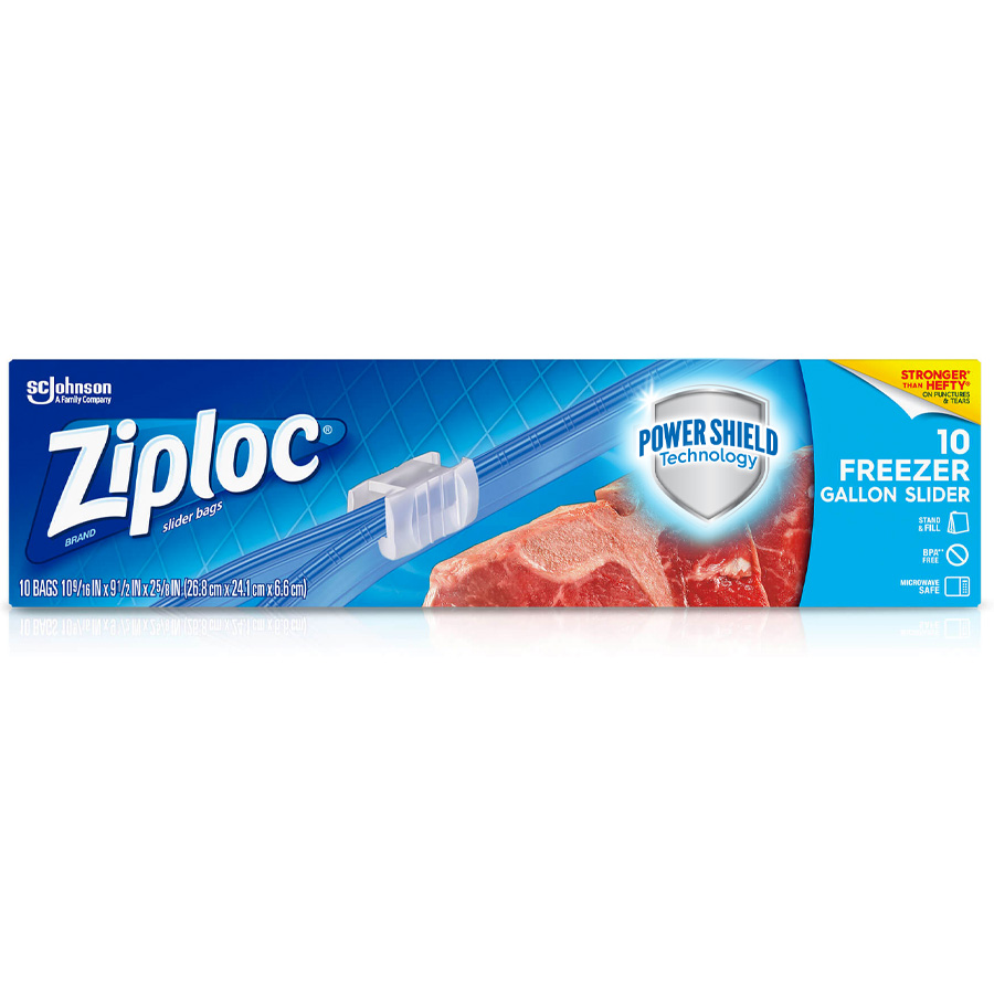 ZIPLOC SLIDER FREEZER GALLON BAG 24 CT