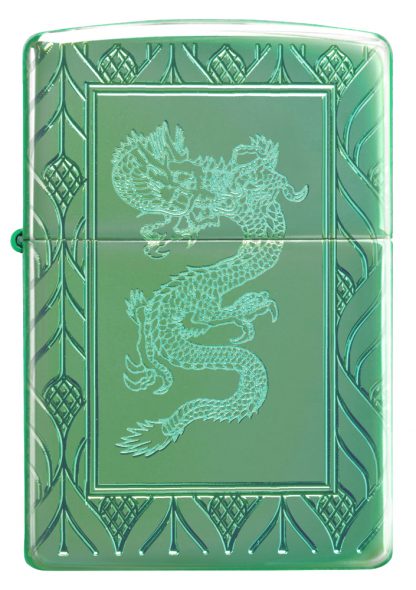 ZIPPO LIGHTER 1 PK ARMOR HP GREEN ELEGANT DRAGON