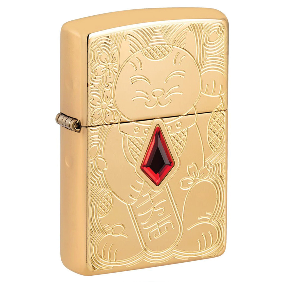 ZIPPO LIGHTER 1 PK LUCKY CAT DESIGN 169