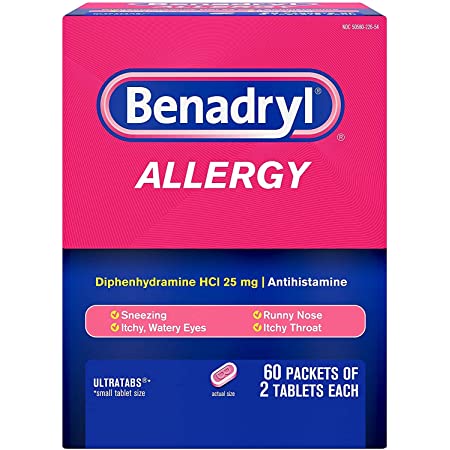 BENADRYL ALLERGY 60 / 2 CT TABS BOX