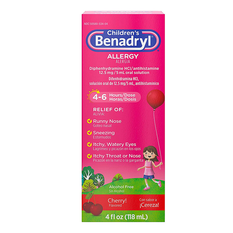 BENADRYL ALLERGY RELIEF 4 OZ CHILDRENS LIQUID GRAPE