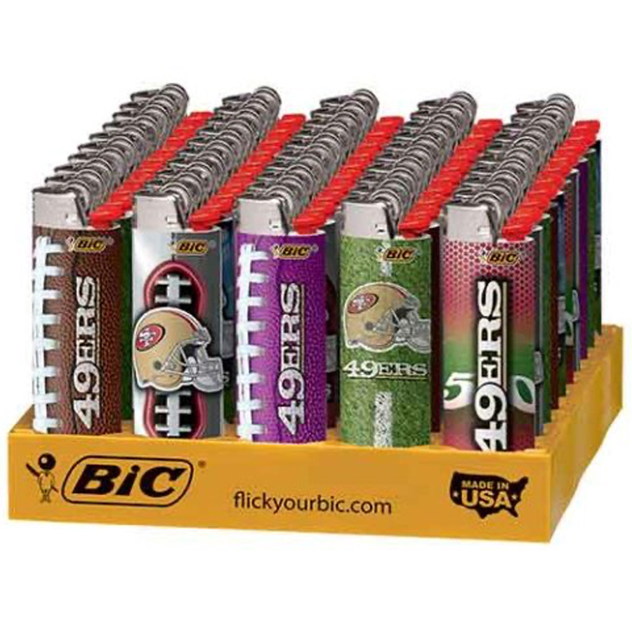 BIC DISPOSABLE LIGHTERS 1 CT NFL 49ERS