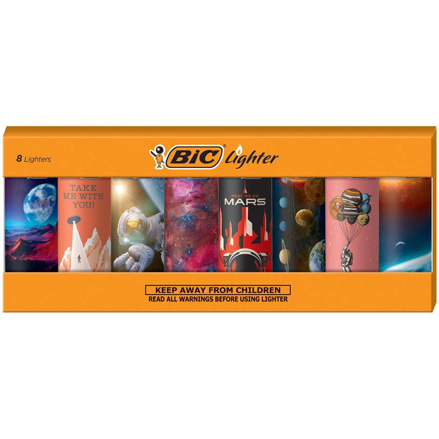 BIC DISPOSABLE LIGHTERS 1 CT OUT OF THIS WORLD