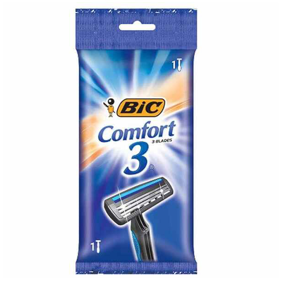 BIC RAZORS 1 PK MENS COMFORT TRPLE BLADE BLUE
