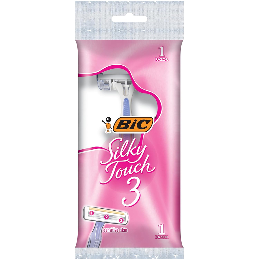 BIC RAZORS 1 PK SILKY TOUCH TRIPLE BLADE PINK